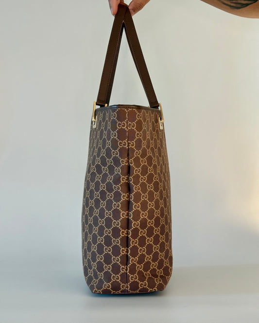 Vintage Gucci CC Canvas Tote Bag