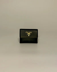 Prada Leather Tri-fold Wallet
