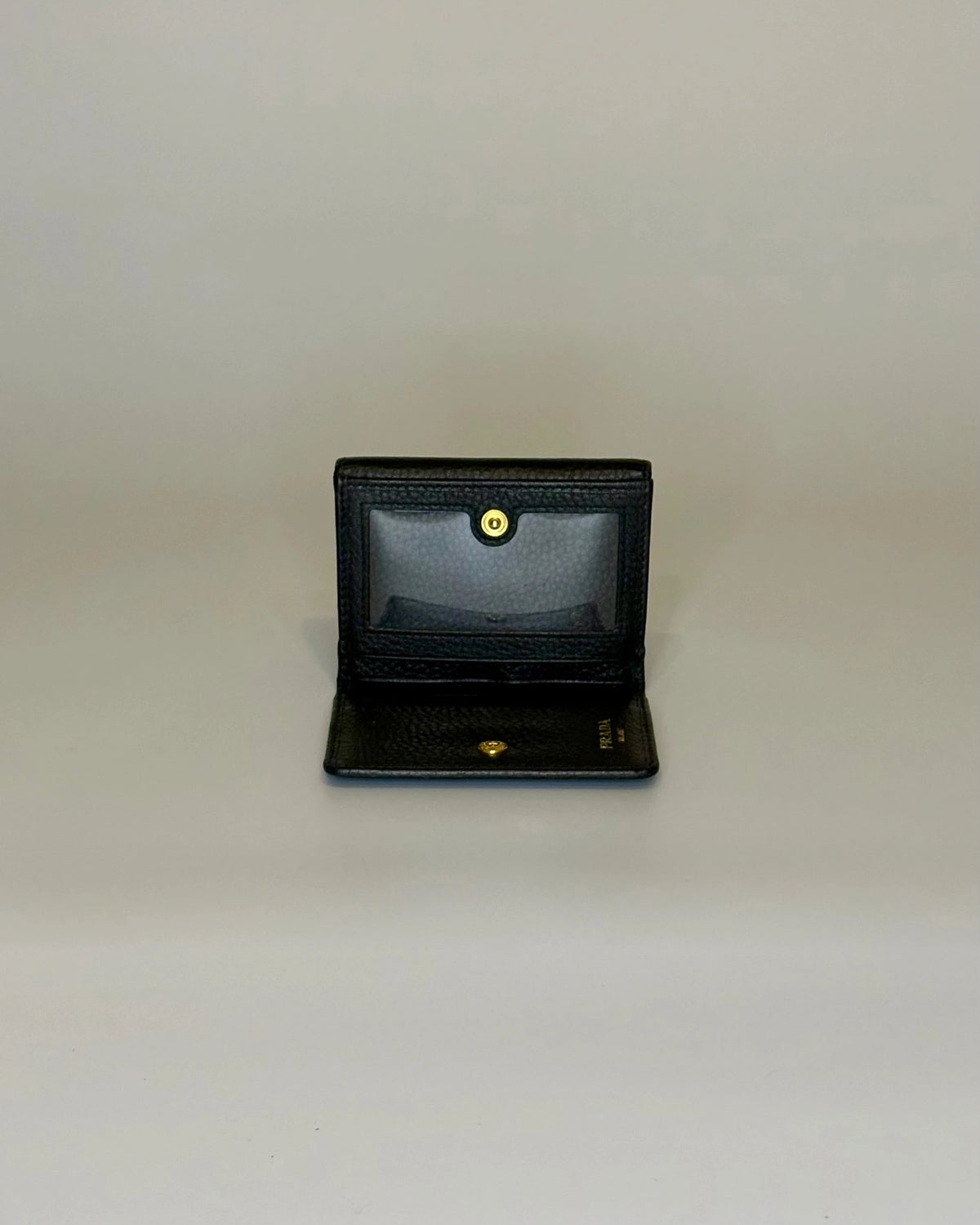 Prada Leather Tri-fold Wallet