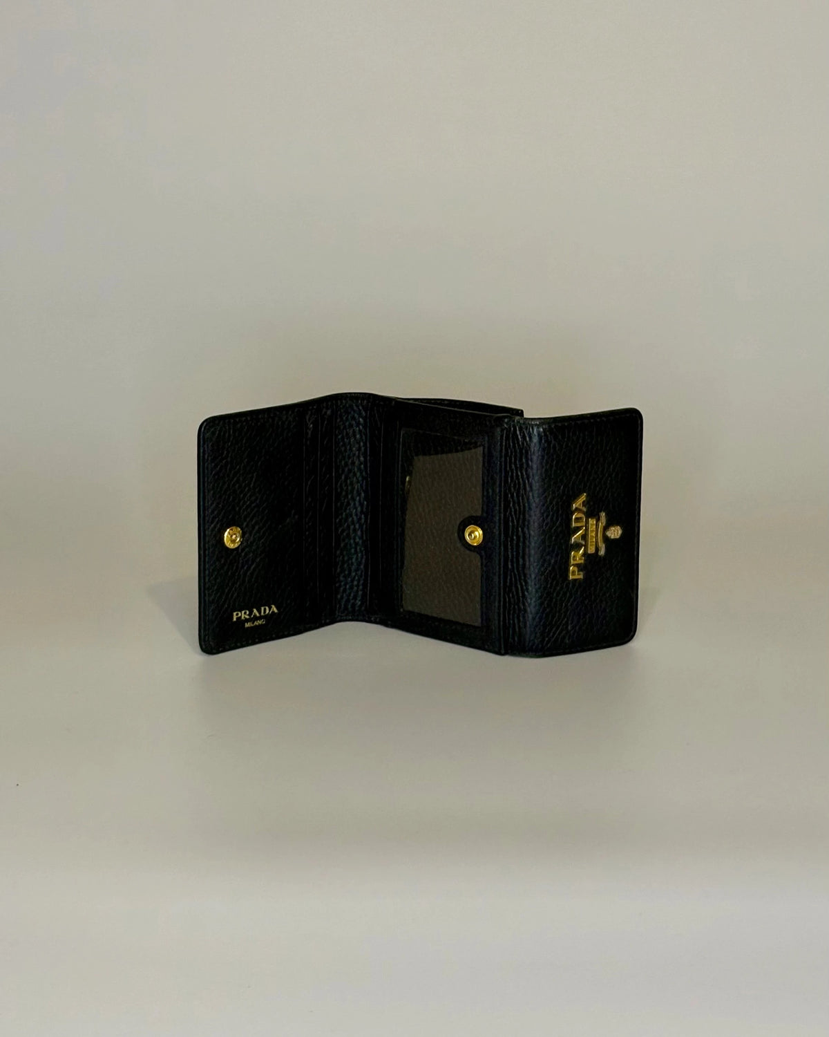 Prada Leather Tri-fold Wallet