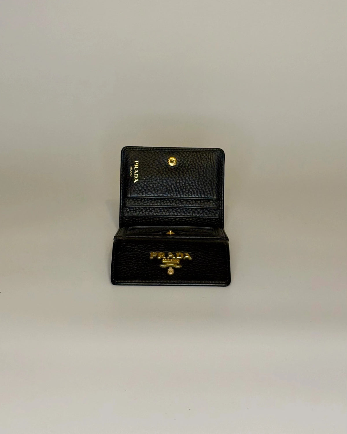 Prada Leather Tri-fold Wallet