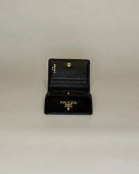 Prada Leather Tri-fold Wallet