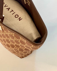 Vintage Gucci CC Canvas Tote Bag