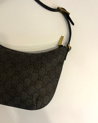 Vintage Gucci Hobo GG Canvas Shoulder Bag