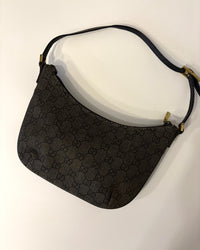 Vintage Gucci Hobo GG Canvas Shoulder Bag