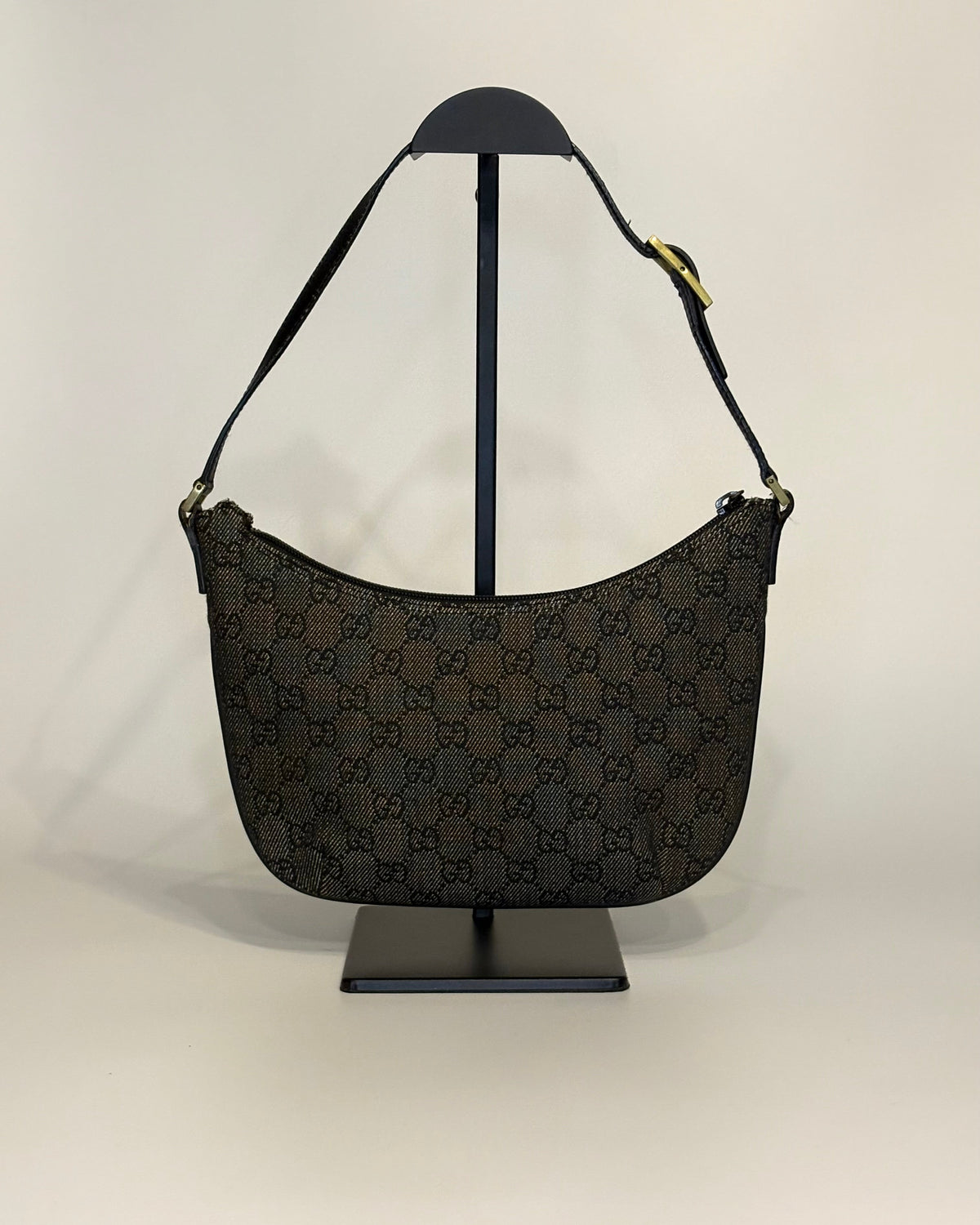 Vintage Gucci Hobo GG Canvas Shoulder Bag