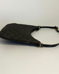 Vintage Gucci Hobo GG Canvas Shoulder Bag