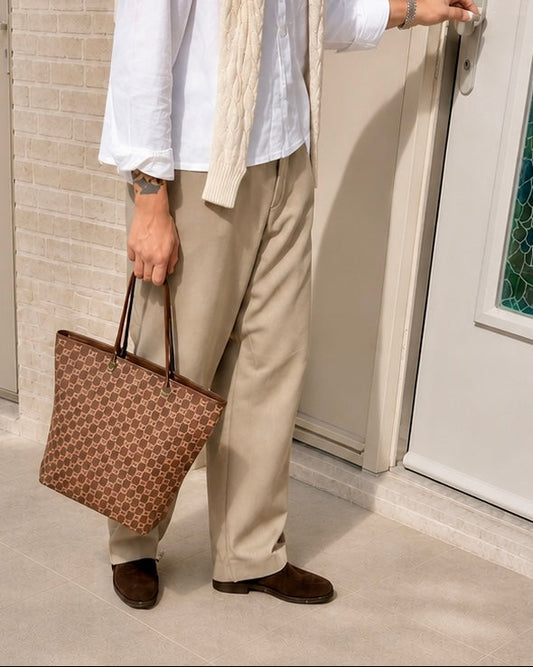 Vintage Gucci CC Canvas Tote Bag