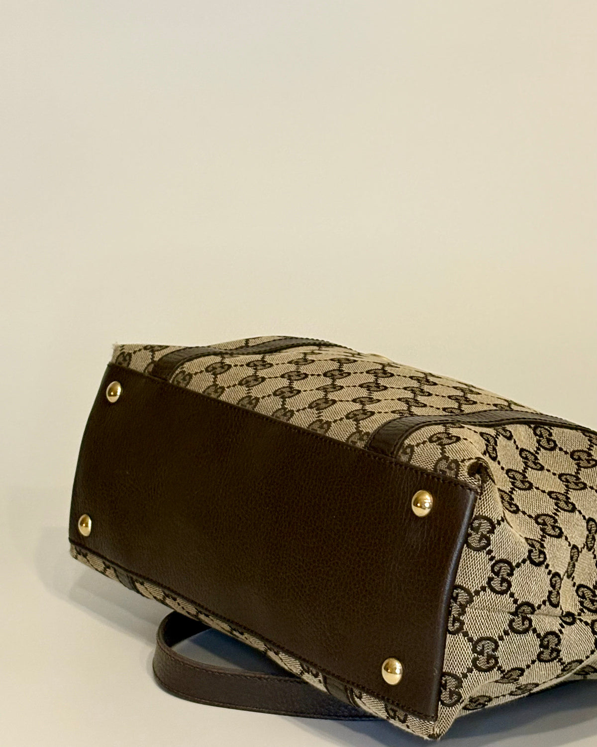 Vintage Gucci Abbey GG Canvas Tote Bag