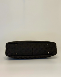 Vintage Gucci Abbey Tote Black Canvas