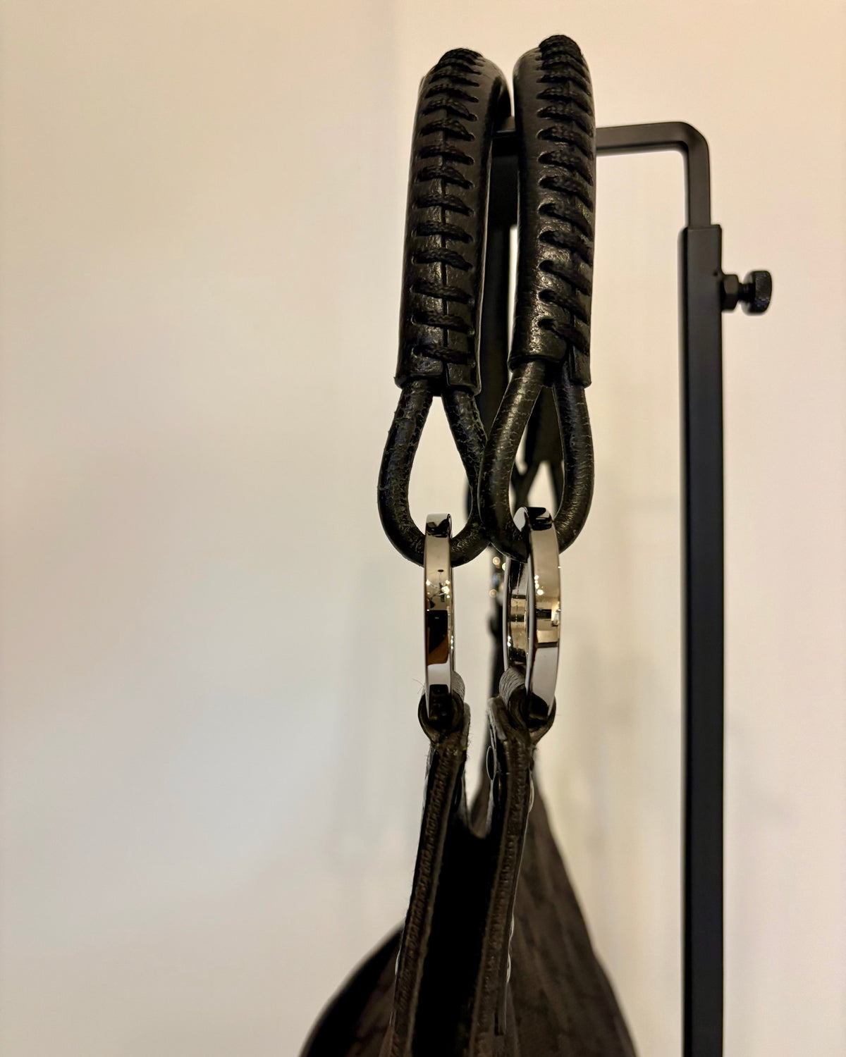 Vintage Gucci Abbey Tote Black Canvas