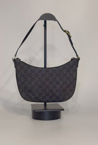 Vintage Gucci Hobo GG Canvas Shoulder Bag
